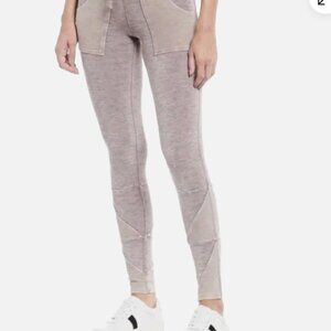 Free people Kyoto Patch soft workout leggings in Pirouette (Rose)